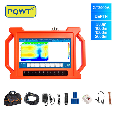 PQWT-GT2000A Yeraltı Derin Su Kuyu Boru 2000m 3D Otomatik Harita Analizi Hızlı Algılama Yeraltı Su Detektörü