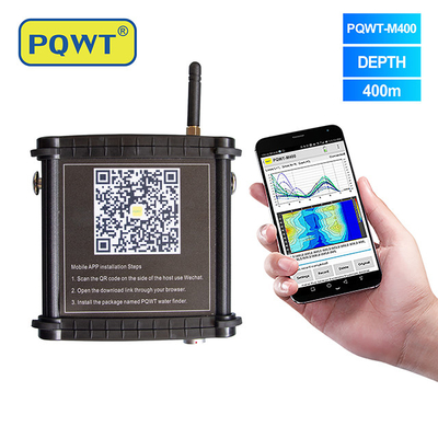 PQWT M400 Mobil yeraltı su dedektörü yeraltı bulucu 400m telefonda delik suyu tespit