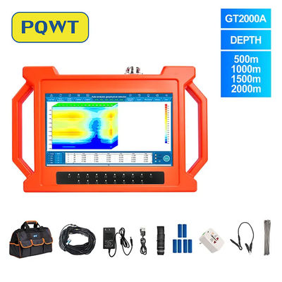 PQWT-GT2000A Yeraltı Derin Su Kuyu Boru 2000m 3D Otomatik Harita Analizi Hızlı Algılama Yeraltı Su Detektörü