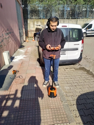PQWT L7000 su kaçak dedektörü 10000HZ Yeraltı Duvar Su Boru Hattı Kaçak Dedektörü