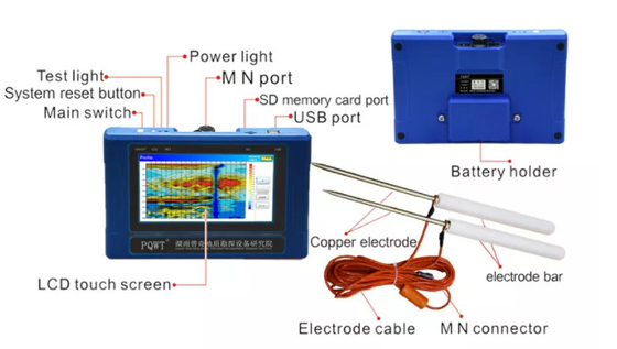 PQWT-TC500 Jeofizik Su Dedektörü 500 Metre 4000mAh Güç