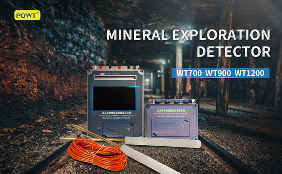 PQWT- WT1200 Altın Yeraltı Mineral Dedektör Makinesi 1500m Derinlik Sensörlü