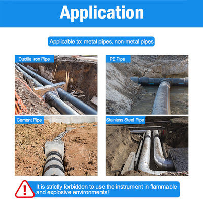 PD300 Yardımcı Yeraltı Boru Konumlandırıcılar Inline Vericiler 8m Derinlik